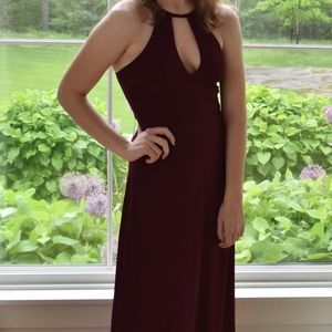 Lulu's Burgundy Maxi Dress